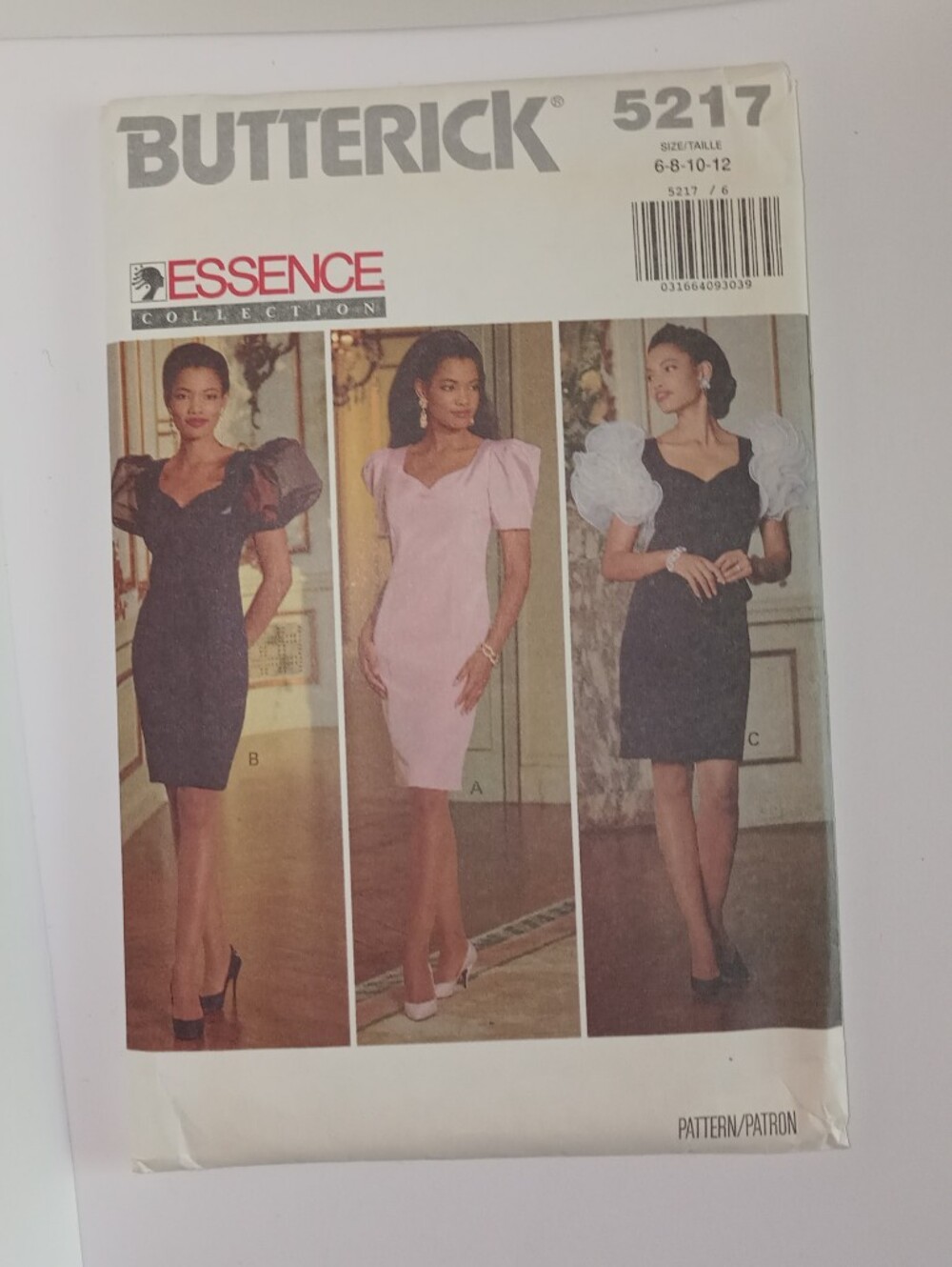 Butterick #5217 Sewing Pattern Size 6-8-10-12 Essence Collection